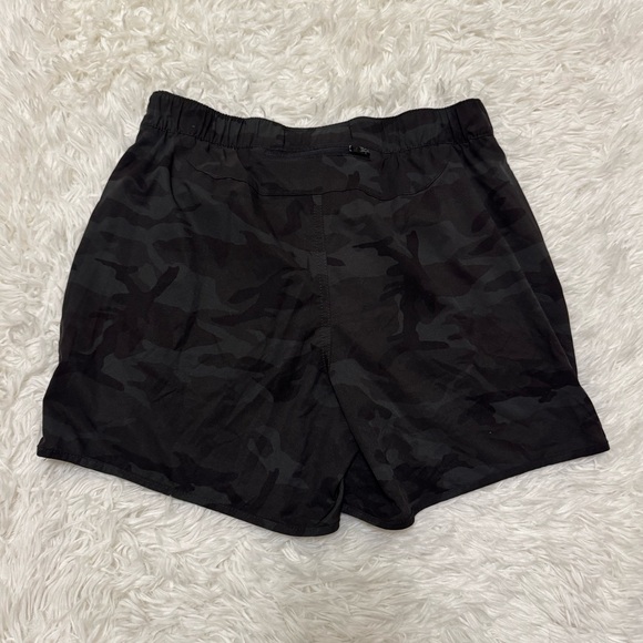 Abercrombiebie & Fitch Athletic Shorts Black Camo Shorts Black Athletic Shorts - Picture 4 of 5